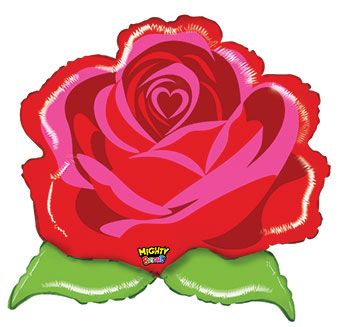 Large Mighty Bright Red Rose
