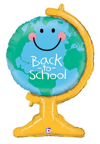 LRG SHP BACK TO SCHOOL GLOBE 33"