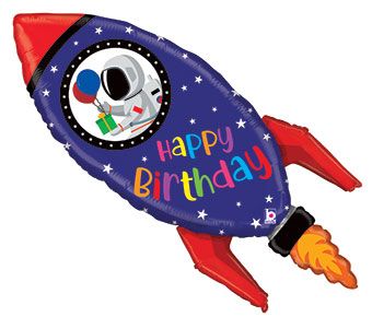 Rocket Hapy Birthday Supershape