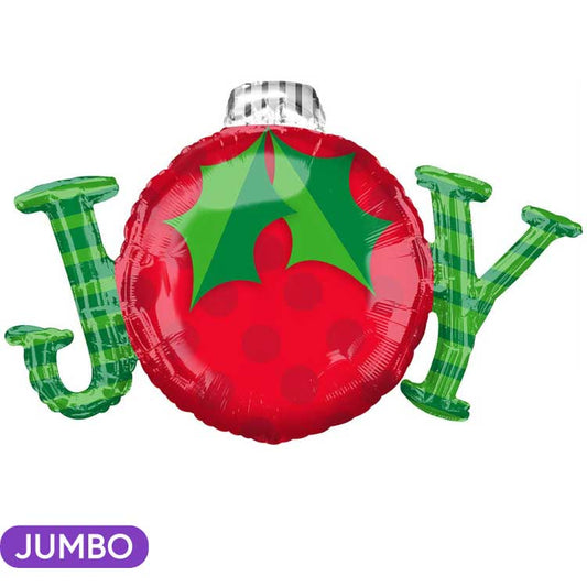 Joy Christmas Supershape Mylar