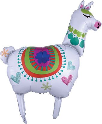 Llama 41" Supershape Mylar Balloon