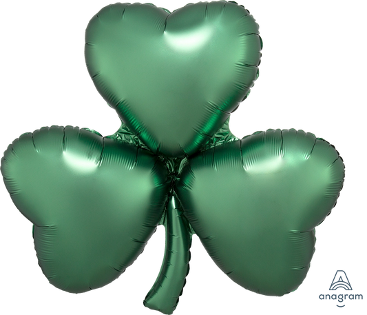 Satin Emerald Shamrock 29" Supershape Mylar