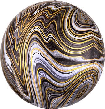 Orbz Balloon: Marblez Black