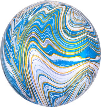 Orbz Balloon: Marblez Blue