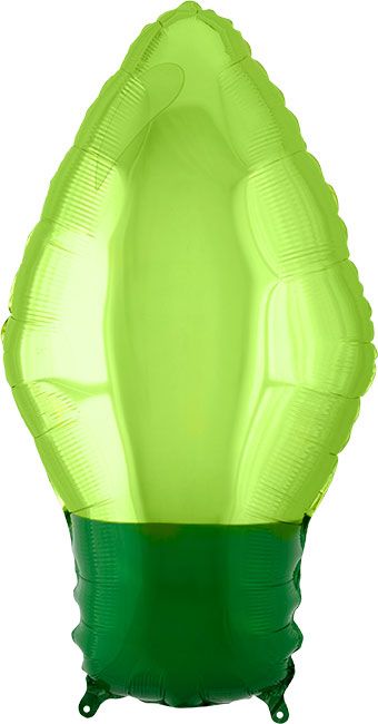 18SHP GREEN CHRISTMAS LIGHT BULB