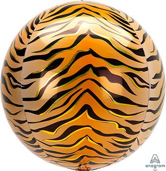 Orbz Balloon: Animalz Tiger Print