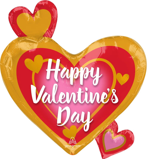 Happy Valentines Day Pink and Red