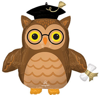 Supershape Grad Owl Mylar