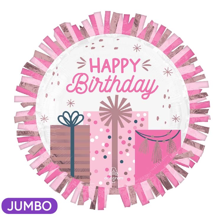 Pastel Gifts Fringe Birthday Supershape