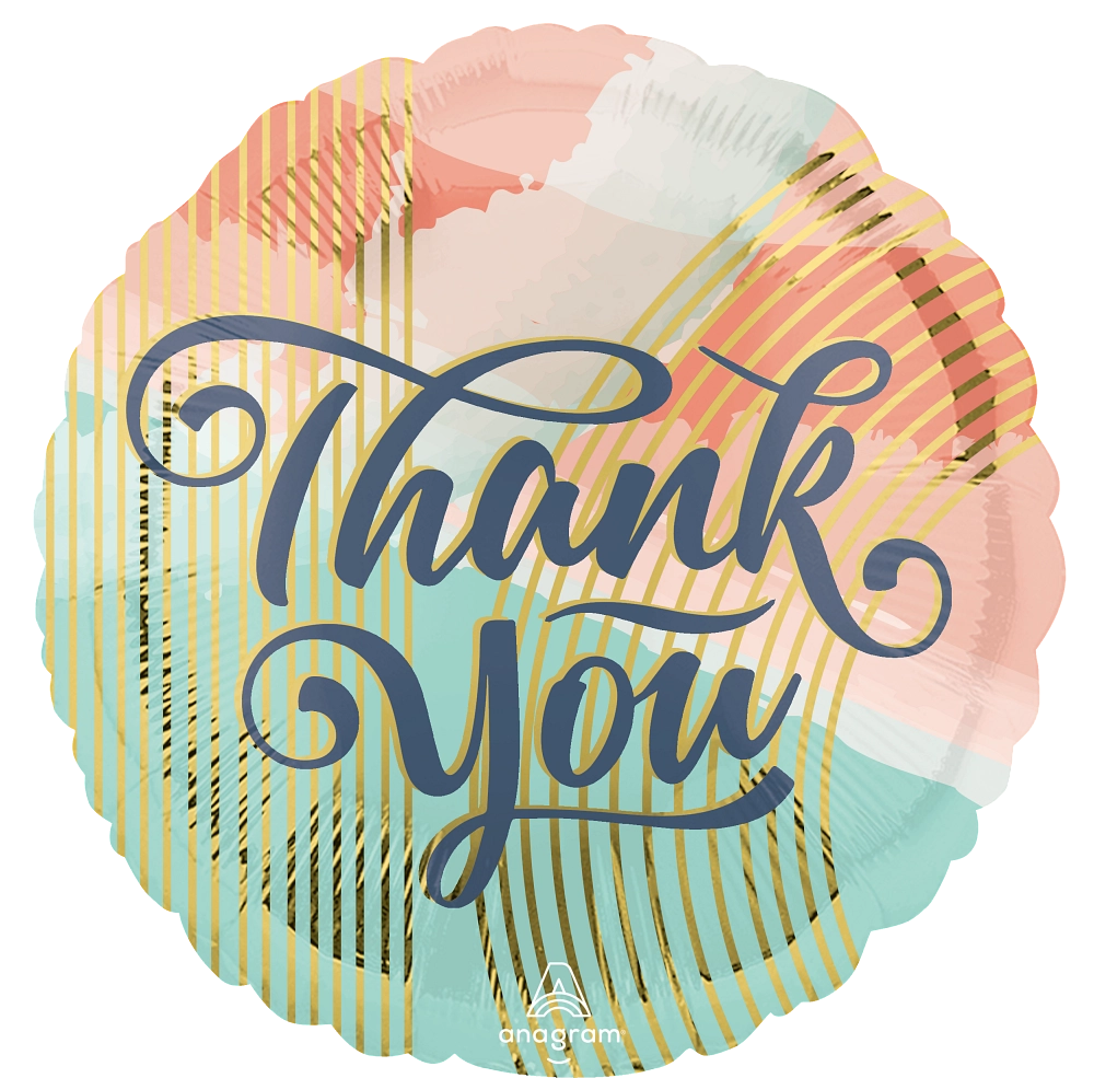 Thank You Pastel Clouds Mylar