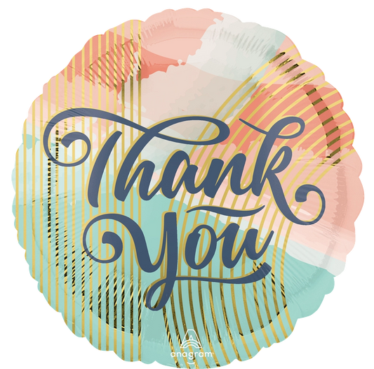 Thank You Pastel Clouds Mylar