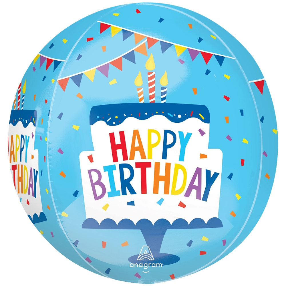 Happy Birthday Tiered Cake Orbz