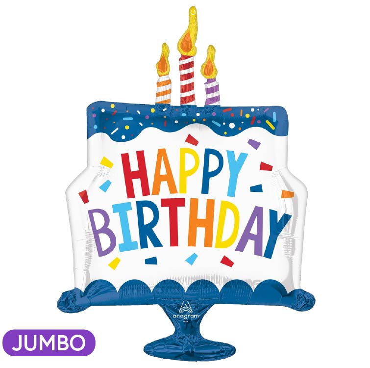 Happy Birthday Tiered Cake Supershape