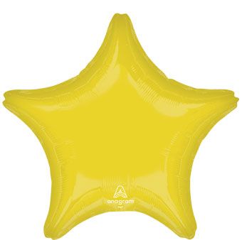 Vibrant Yellow 18" Star Mylar