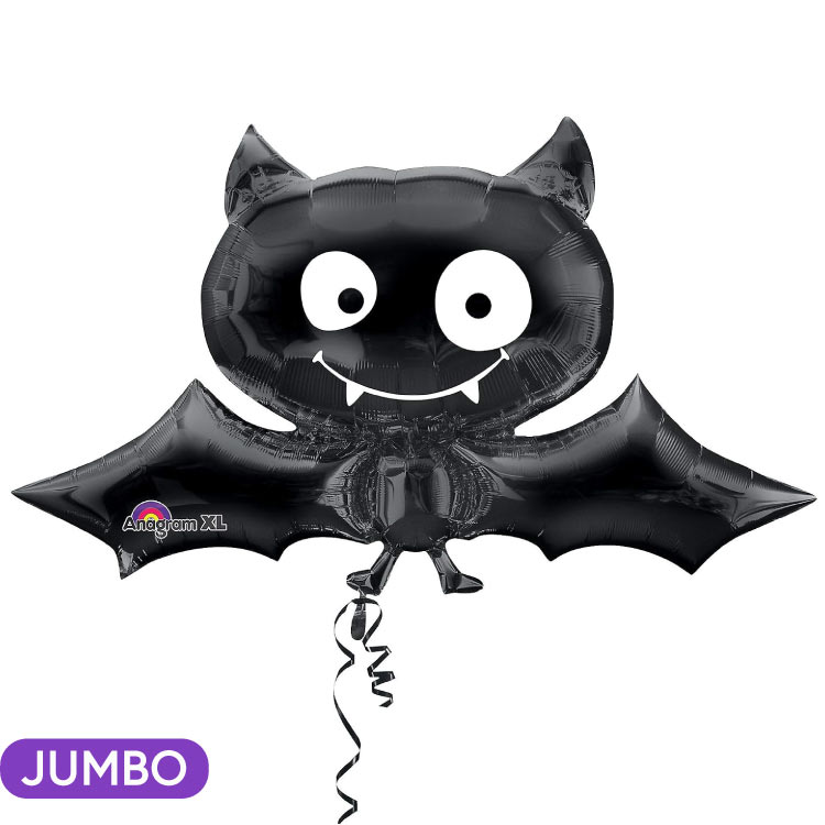 Cute Black Bat 41" Mylar Balloon