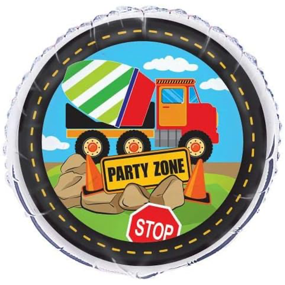 Construction Party Zone Mylar