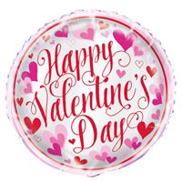 Red & Pink Hearts Valentine's Day Mylar Balloon