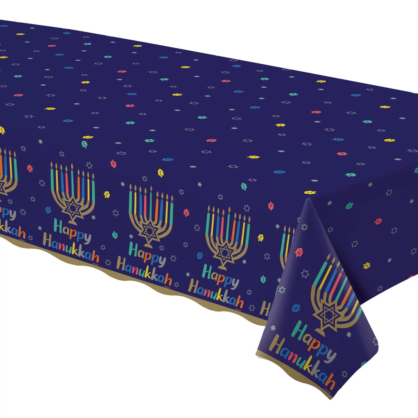 Hanukkah Joy Plastic Table Cover