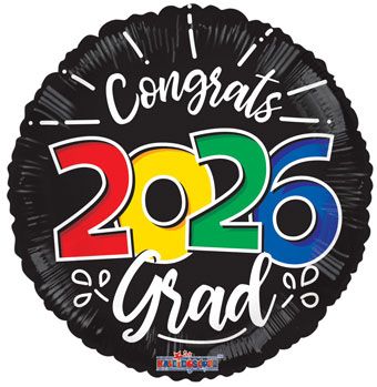 Congrats Class of 2026 Grad Mylar Balloon