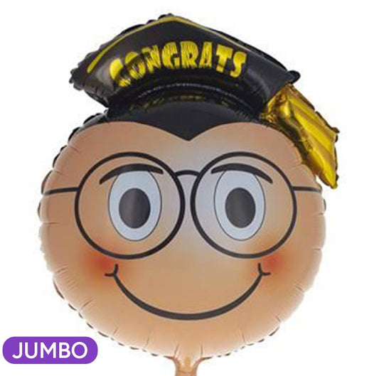 Congrats Grad Smiley 21" Mylar Balloon