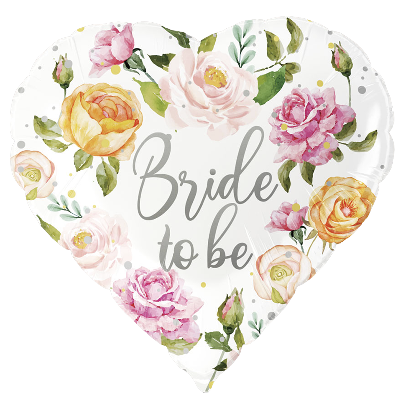 Bride to Be Floral 18" Mylar Balloon