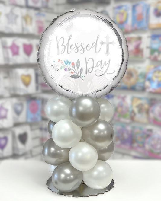 Blessed Day Balloon Tabletop Centerpiece