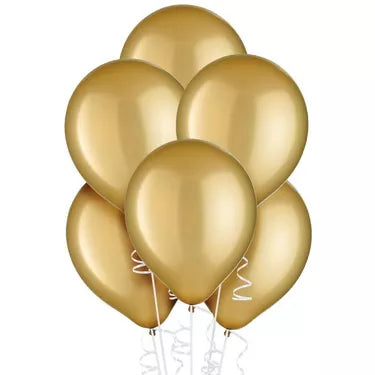 Gold Solid Color Balloon Bouquet