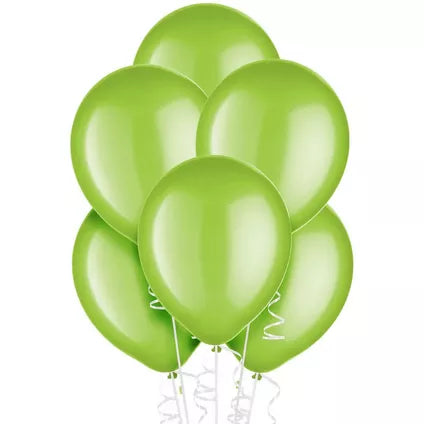 Lime Green Solid Color Latex Balloon Bouquet