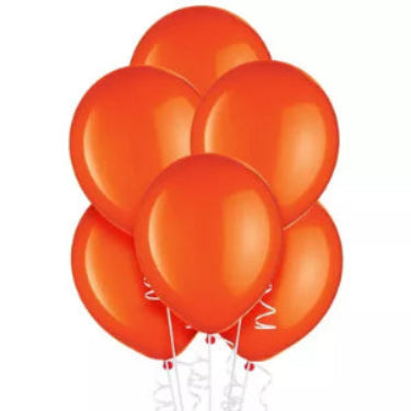 Orange Solid Color Latex Balloon Bouquet