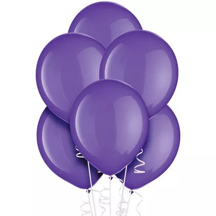 Purple Solid Color Balloon Bouquet