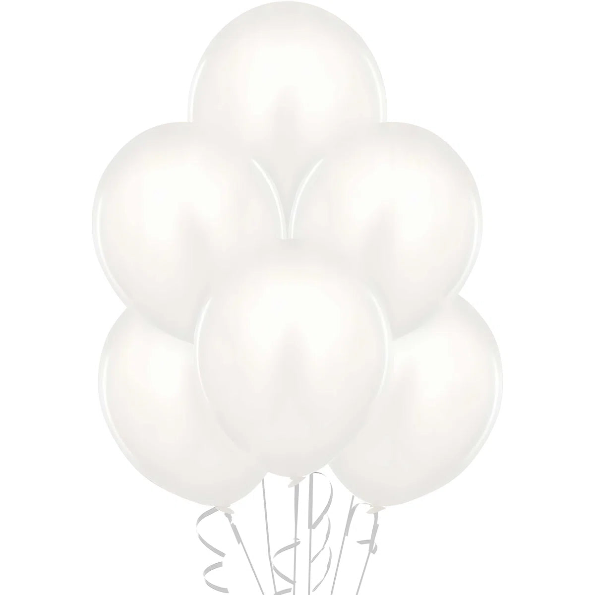 White Solid Color Balloon Bouquet