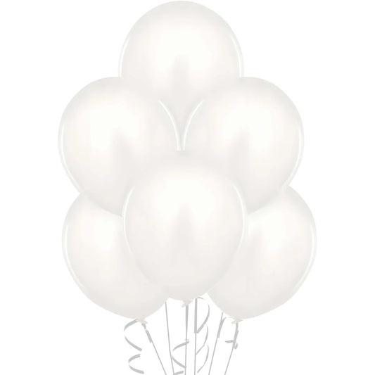 White Solid Color Balloon Bouquet