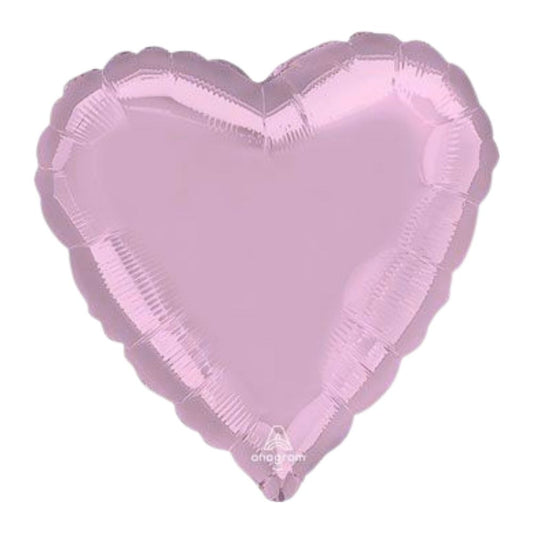 Pearl Pastel Pink Heart Mylar