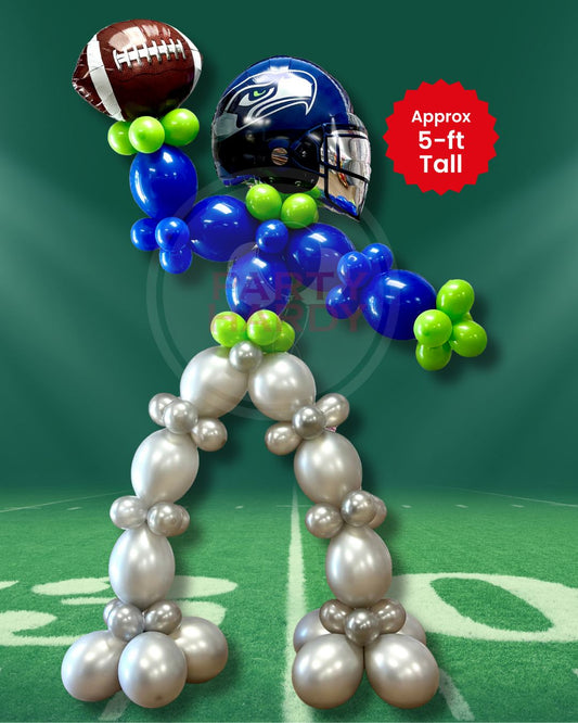 Seattle Seahawks Football Player Balloon Stand Up
