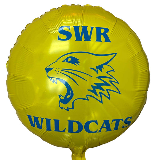 Shoreham Wading River Wildcats Mascot Mylar Balloon