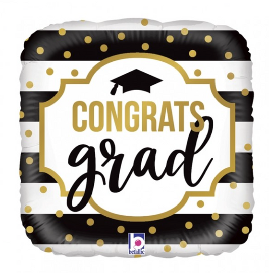 18" Square Congrats Grad! Mylar