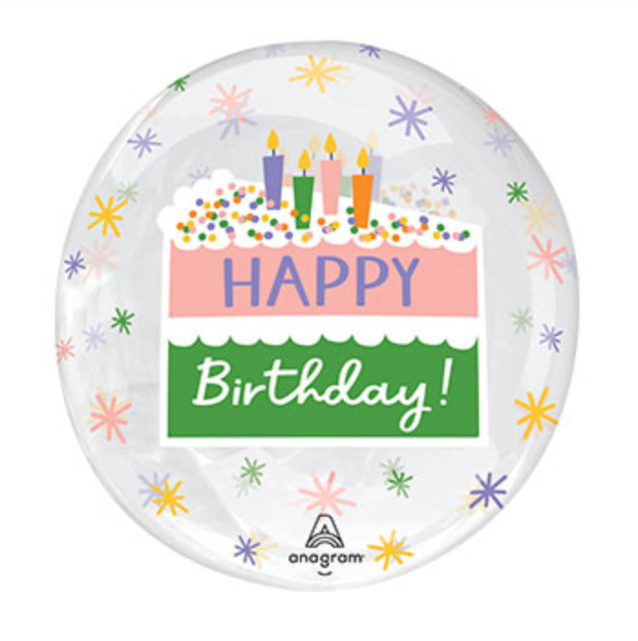 Clearz Balloon: HB Cake Slice