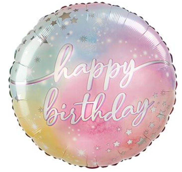 Happy Birthday Luminous 28" Supershape Mylar Balloon