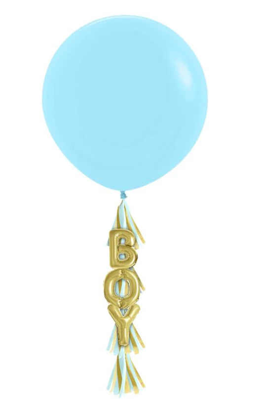 36" Latex - Boy Balloon with Tassel