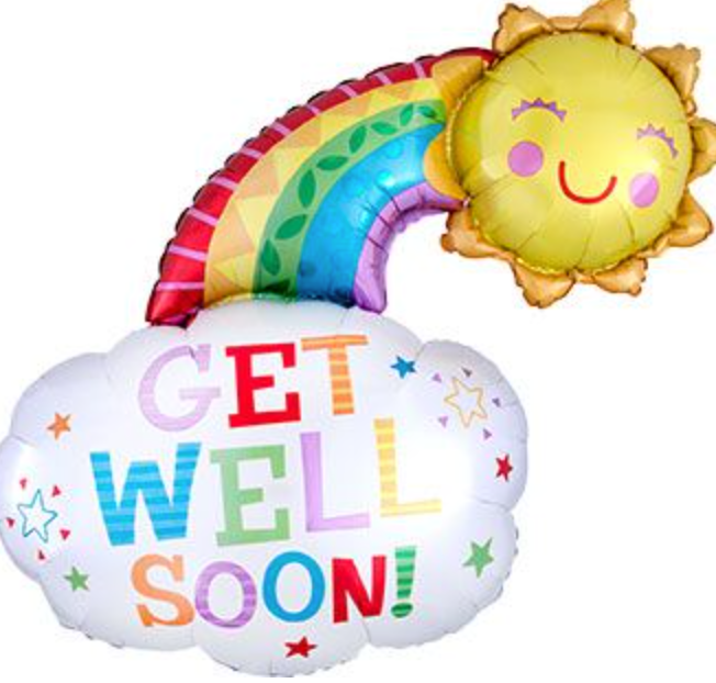 Supershape Get Well Soon! Mylar