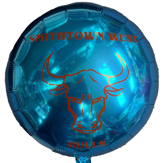 Smithtown West Bulls Mascot Mylar Balloon