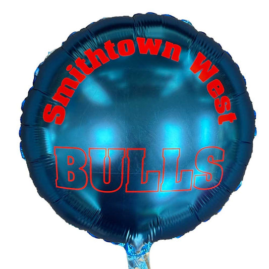 Smithtown West Bulls Mylar Balloon