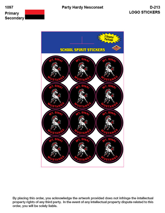 Custom School Stickers - Mt.Sinai
