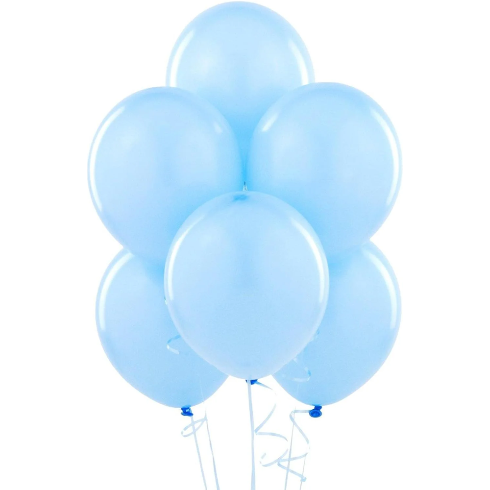 Powder Blue Solid Color Balloon Bouquet