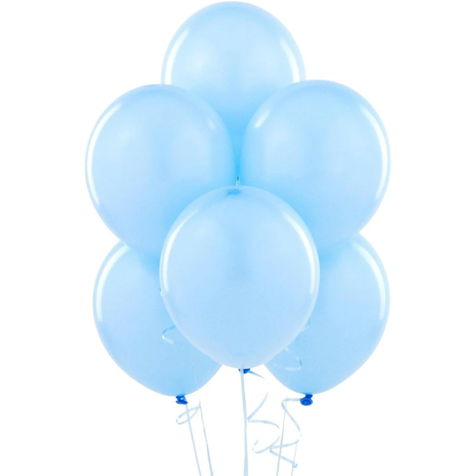 Powder Blue Solid Color Balloon Bouquet