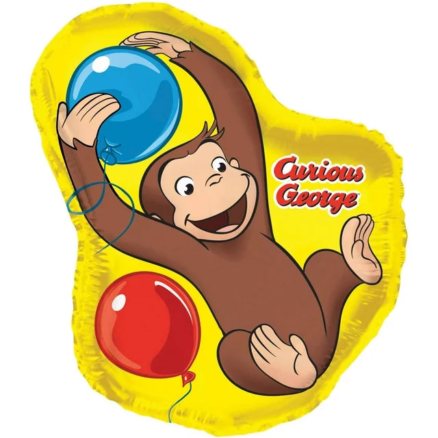 Supershape Curious George Mylar