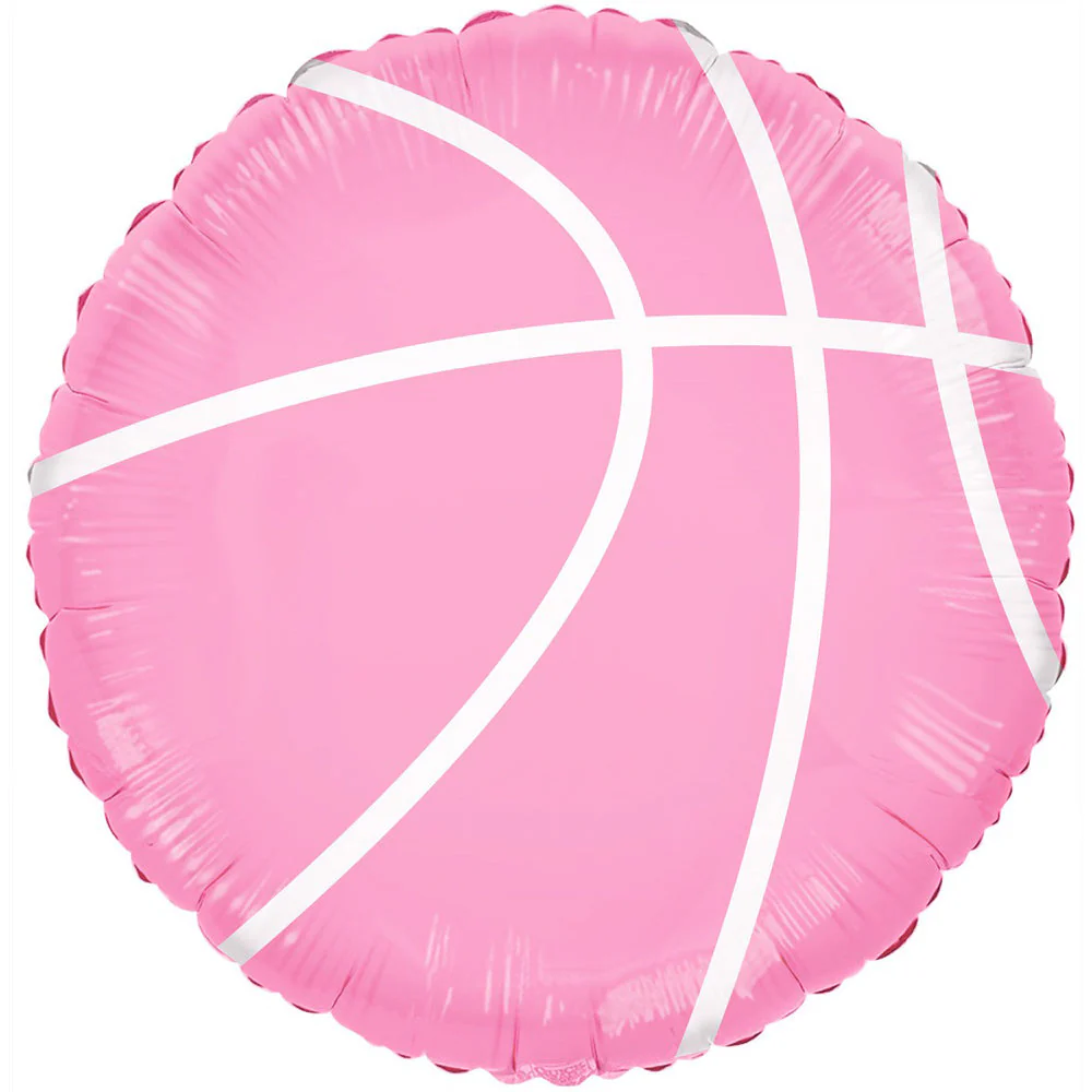 Pink Basketball Mylar