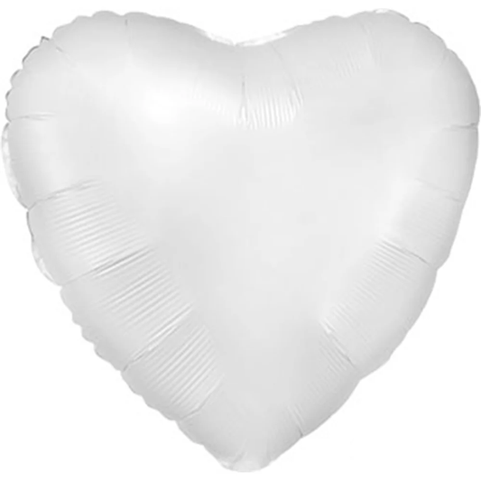White Mylar Heart