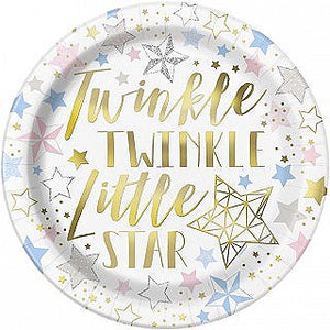 Twinkle Twinkle Little Star Baby Shower Tableware Pattern