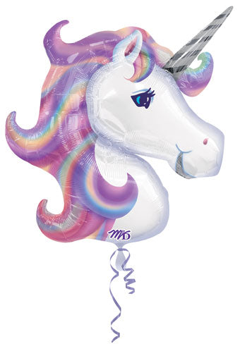 Supershape Holographic Unicorn Balloon